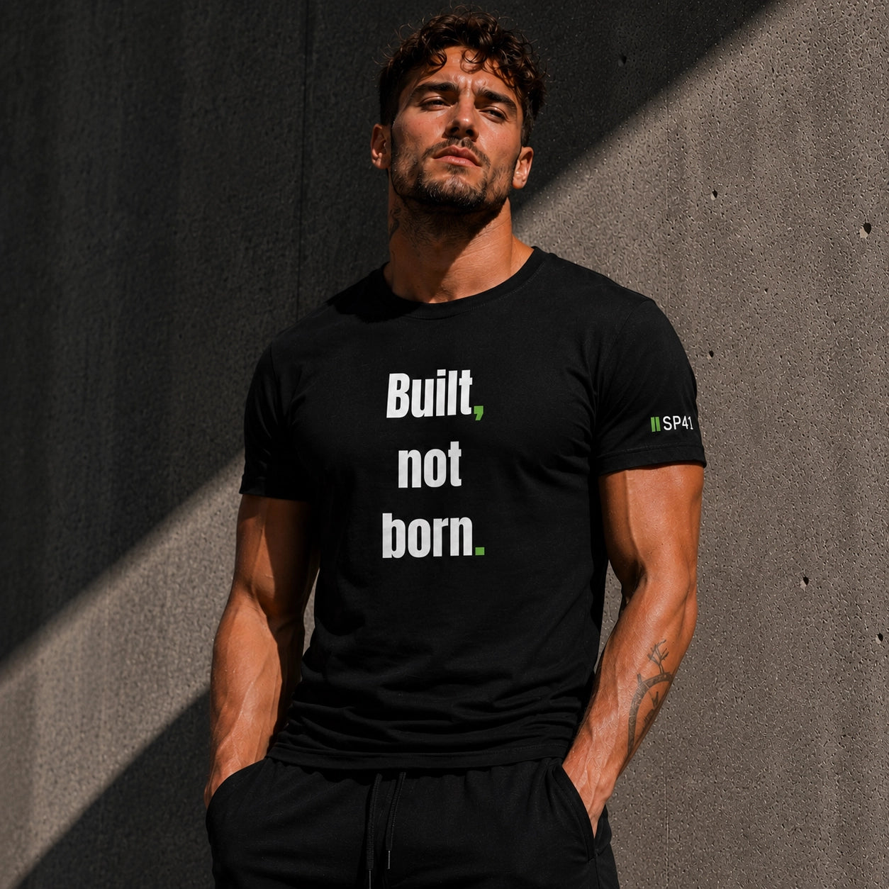Built not born. — SP41 Unisex Tee